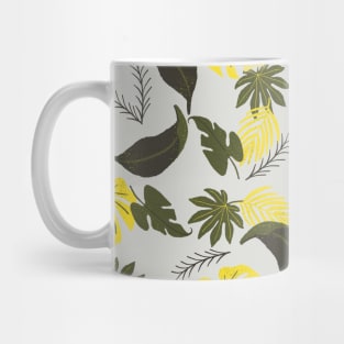 Tropical leaves pattern Mug